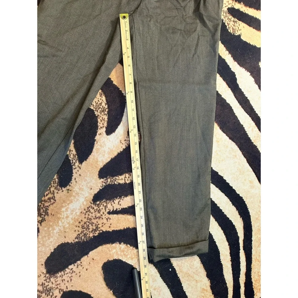 Zanella Brownish Tone Wool Dress Pants Slacks 36 Cuffed